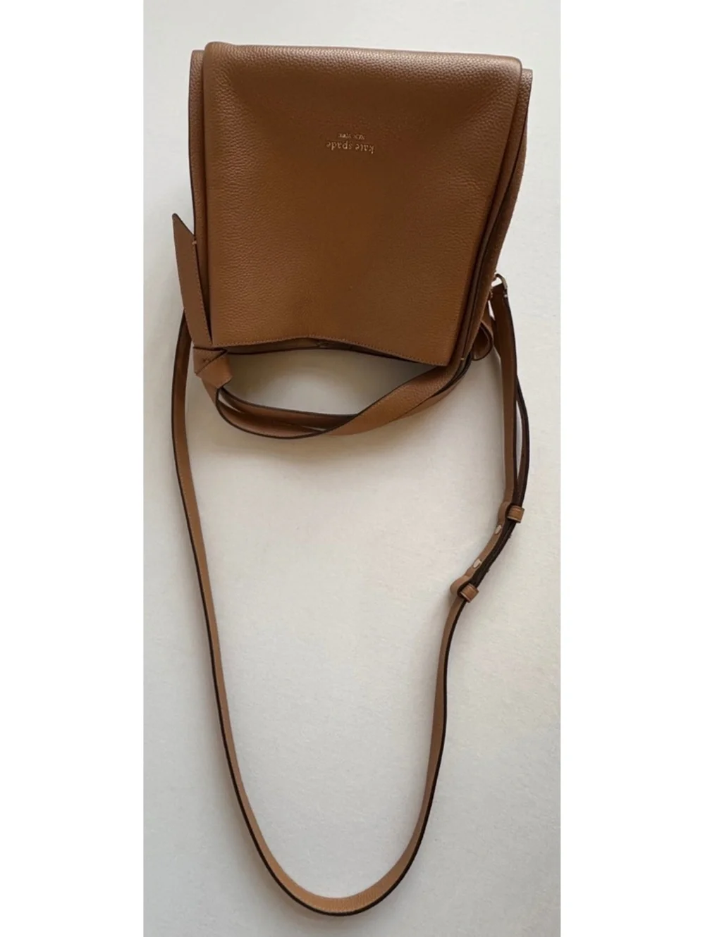 Kate Spade Margaux Medium Satchel Tan Pebbled Leather Tote Crossbody